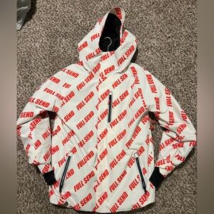 Full Send White and Red Jacket